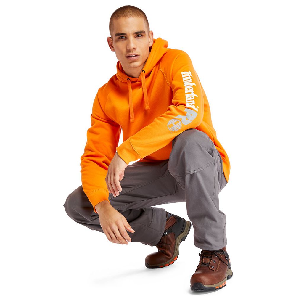 Sudadera Timberland Argentina Hombre - Pro® Hood Honcho Sport Hoodie - Naranjas - LJTPUR-092